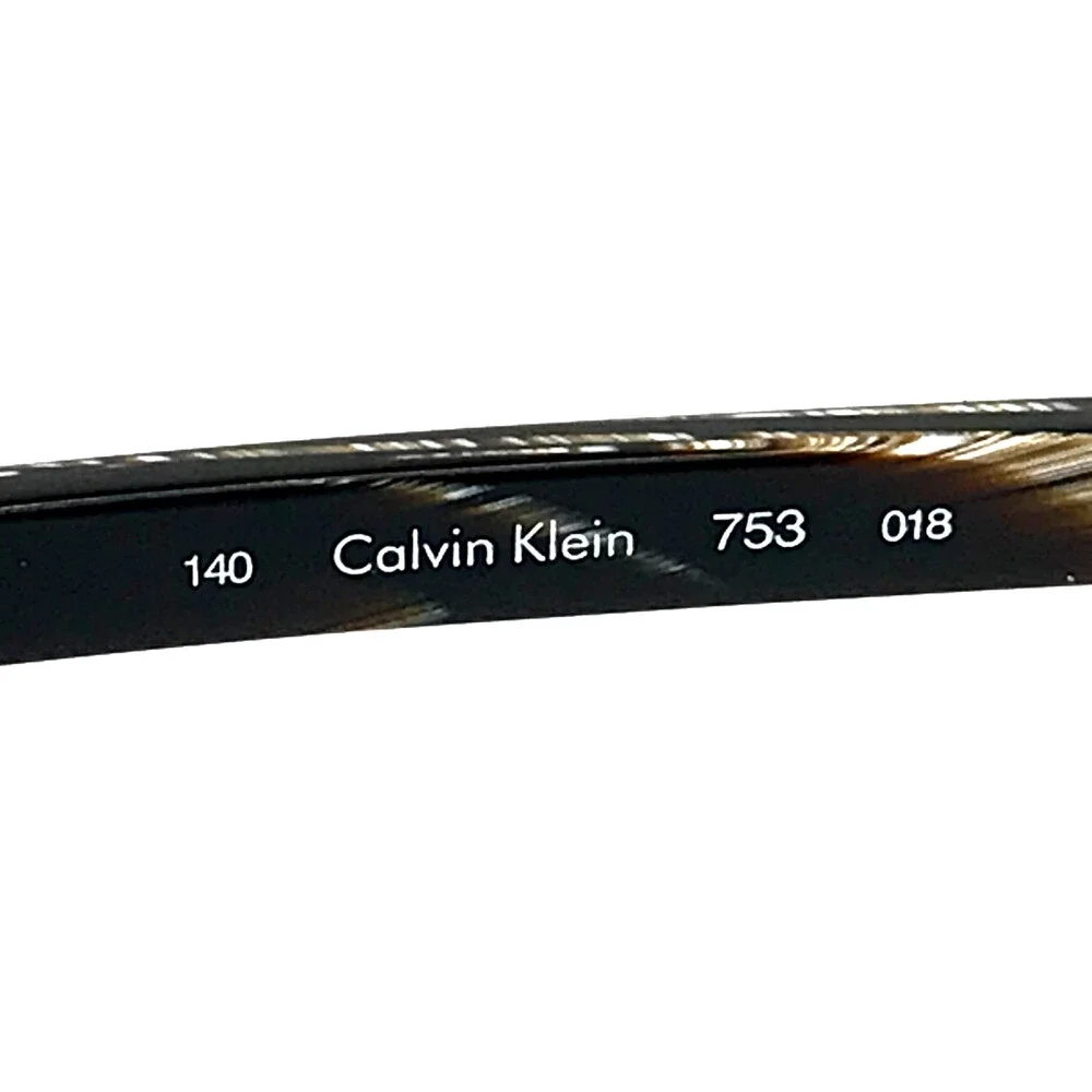 Calvin Klein Eyeglasses Frames 753 018 Black Blue Brown Horn 51-15-140
